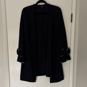 Alfani Black Women's Blazer with Bow Details XL